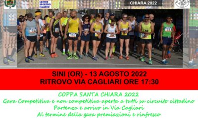 Trofeo Santa Chiara – Sini (Or) 13 agosto 2022