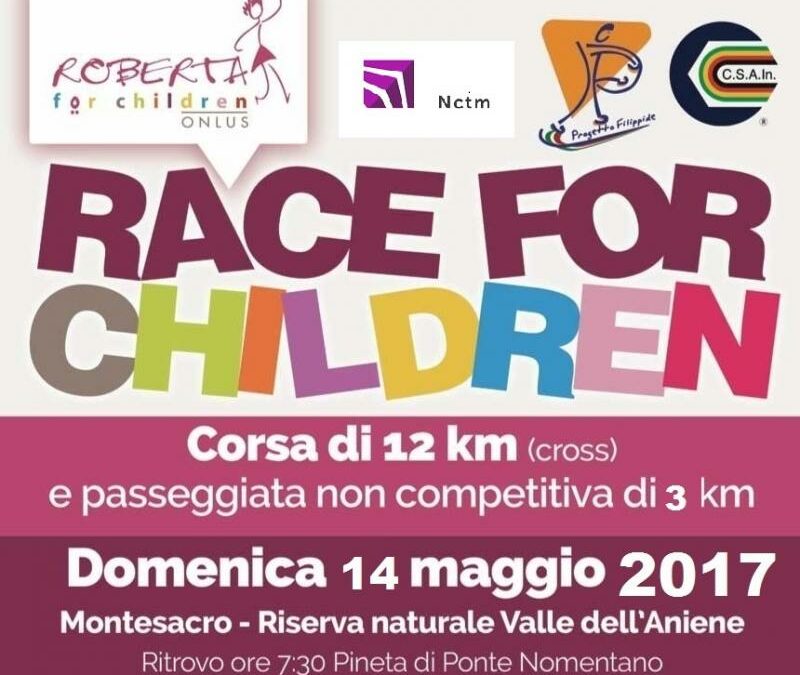 Race for children – Roma 14 maggio 2017