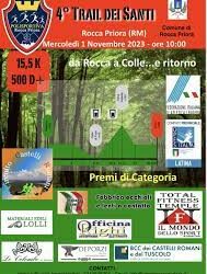 Trail dei santi – Rocca Priora (Rm) 1 novembre 2023