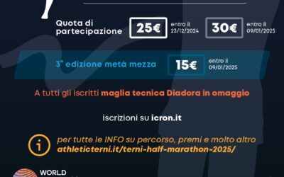 Terni half marathon – Terni 12 gennaio 2025